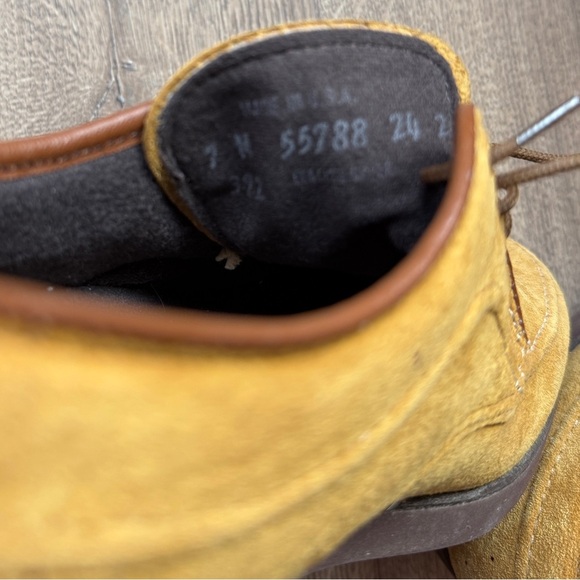 Vintage Hush Puppies mustard Suede Derbys - Picture 10 of 10